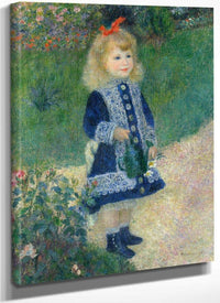 A Girl With A Watering Can 1876 2 By Pierre Auguste Renoir Fine Art Print
