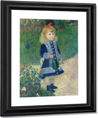 A Girl With A Watering Can 1876 2 By Pierre Auguste Renoir Fine Art Print