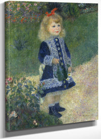 A Girl With A Watering Can By Pierre Auguste Renoir Fine Art Print