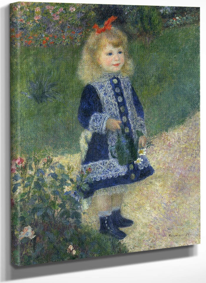 A Girl With A Watering Can By Pierre Auguste Renoir Fine Art Print