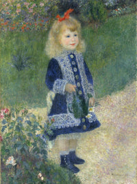 A Girl With A Watering Can By Pierre Auguste Renoir Fine Art Print