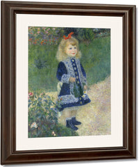 A Girl With A Watering Can By Pierre Auguste Renoir Fine Art Print