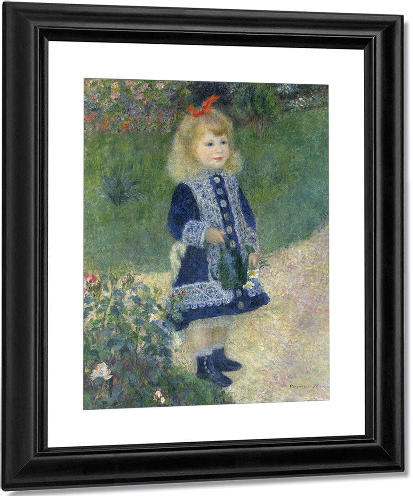 A Girl With A Watering Can By Pierre Auguste Renoir Fine Art Print