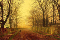 A Golden Idyll Painting John Atkinson Grimshaw Canvas Art Fine Art Print