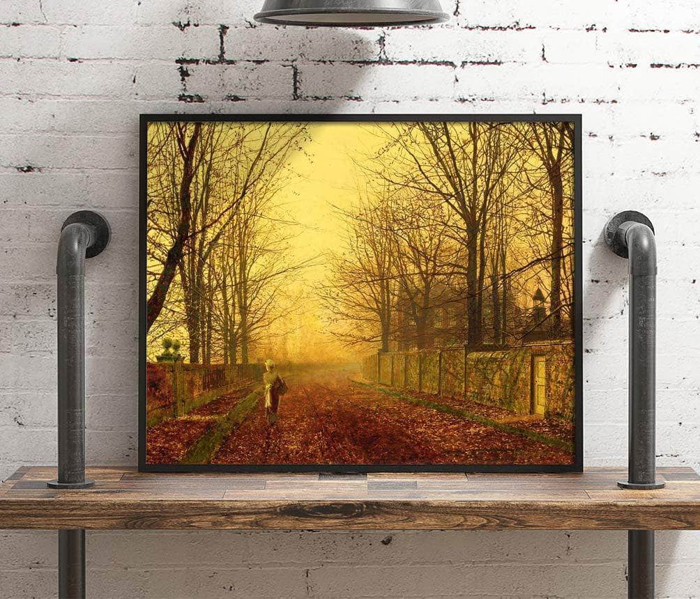 A Golden Idyll Painting John Atkinson Grimshaw Canvas Art Fine Art Print