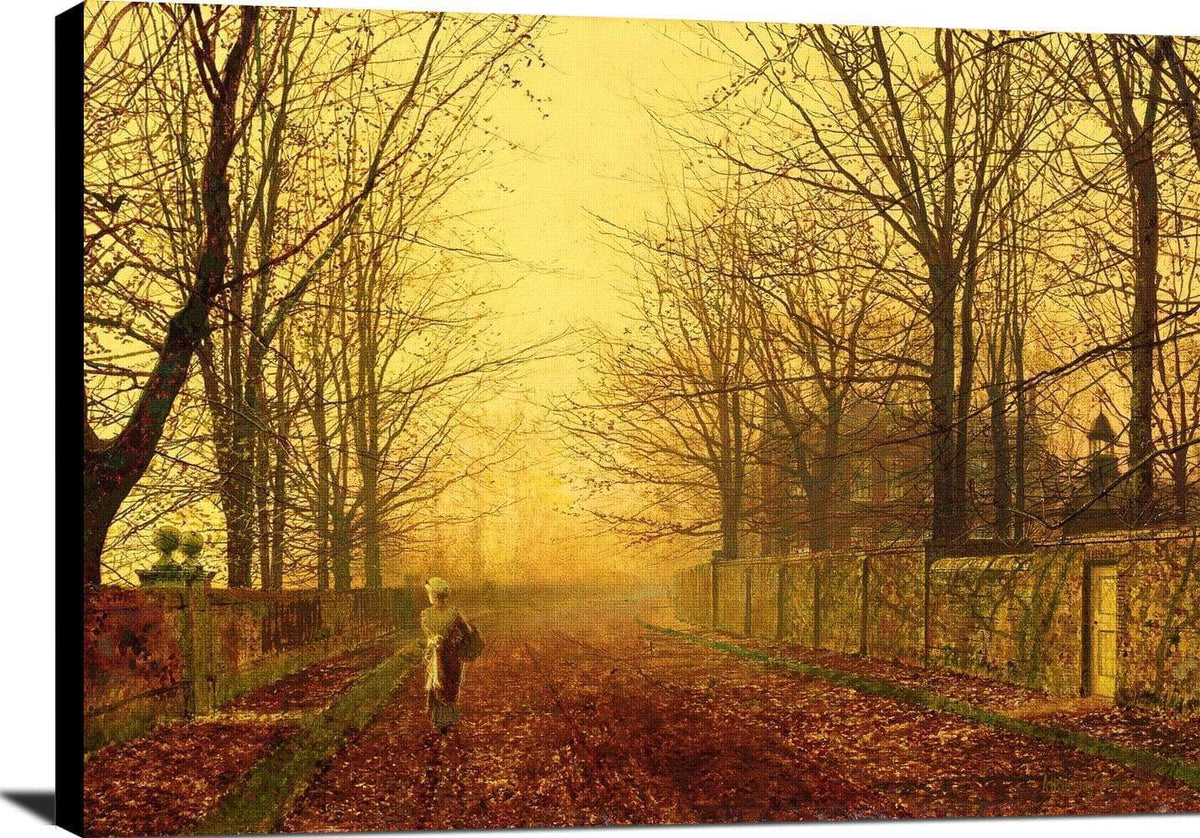 A Golden Idyll Painting John Atkinson Grimshaw Canvas Art Fine Art Print
