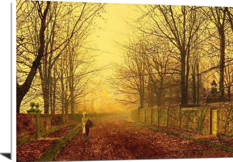 A Golden Idyll Painting John Atkinson Grimshaw Canvas Art Fine Art Print