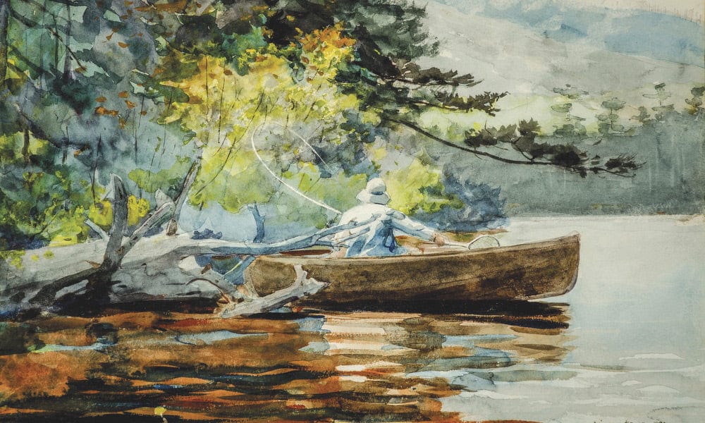 A Good One, Adirondacks By Winslow Homer Fine Art Print