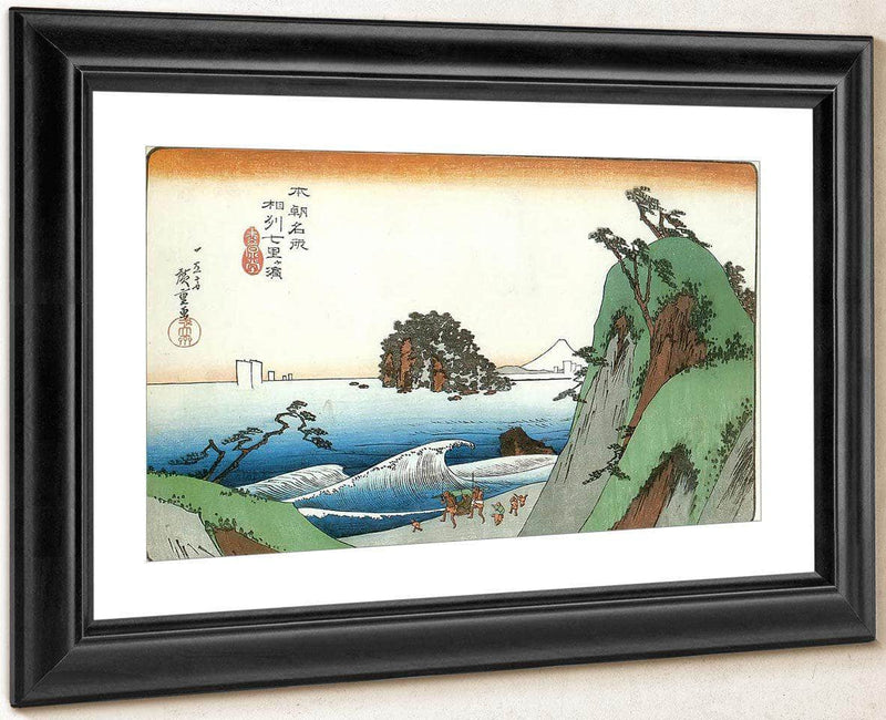 A Great Wave By The Coast By Hiroshige Fine Art Print