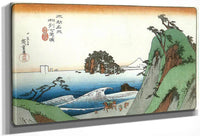 A Great Wave By The Coast By Hiroshige Fine Art Print