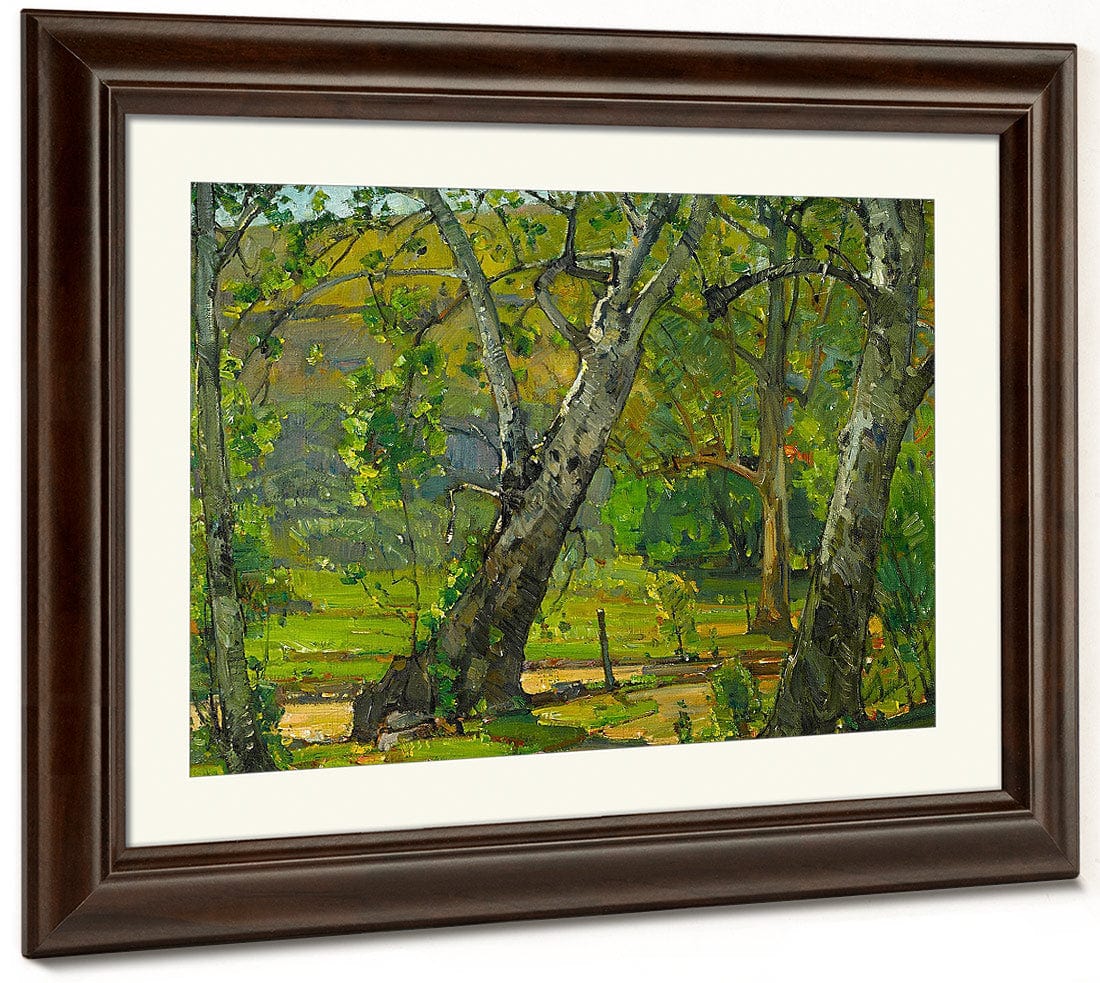 A Grove Of Trees 1933 By William Wendt Fine Art Print