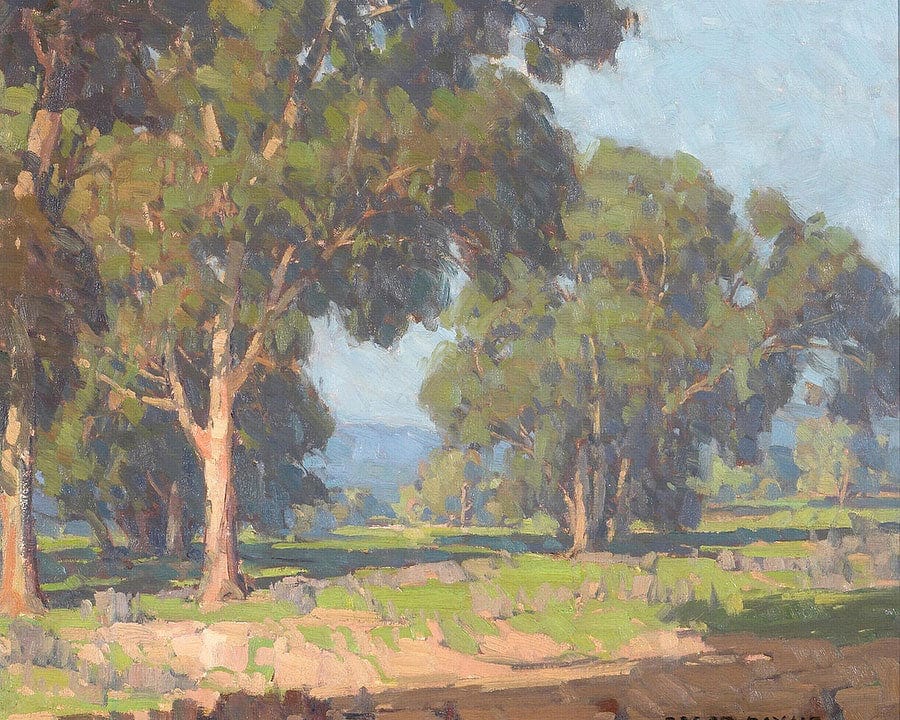 A Grove Of Trees In The Valley By Edgar Payne Fine Art Print
