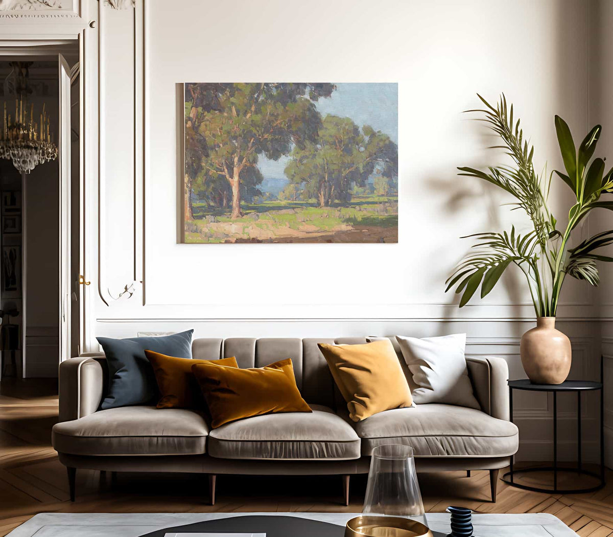 A Grove Of Trees In The Valley By Edgar Payne Fine Art Print