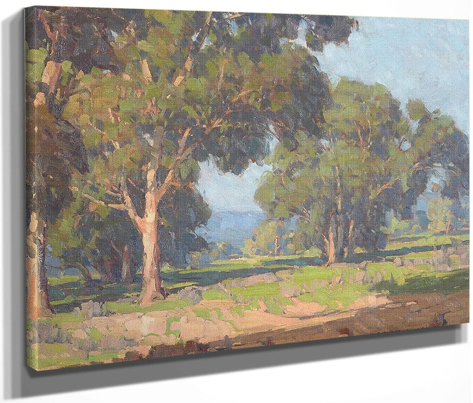 A Grove Of Trees In The Valley By Edgar Payne Fine Art Print