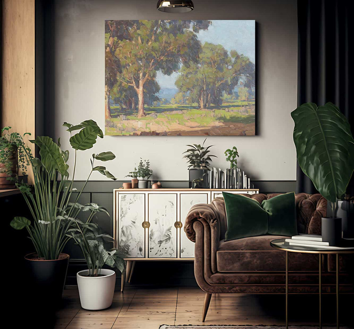 A Grove Of Trees In The Valley By Edgar Payne Fine Art Print