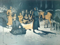 A Halt In The Wilderness By Frederic Remington Fine Art Print