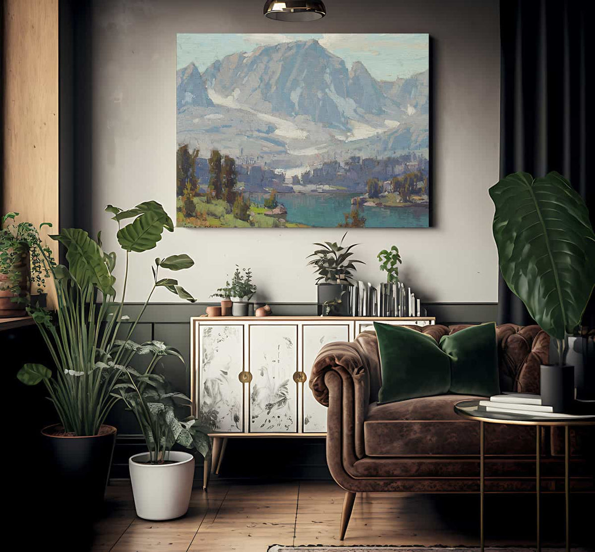 A High Sierra Lake By Edgar Payne Fine Art Print