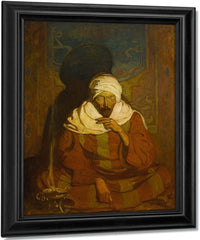 A Hindu Mystic (Seated Arab) By NC Wyeth Fine Art Print