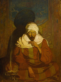 A Hindu Mystic (Seated Arab) By NC Wyeth Fine Art Print