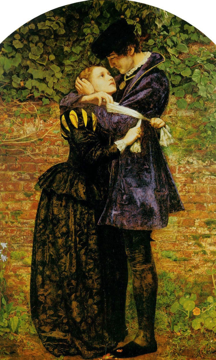 A Huguenot On St Bartholomews Day 1852 By John Everett Millais Fine Art Print