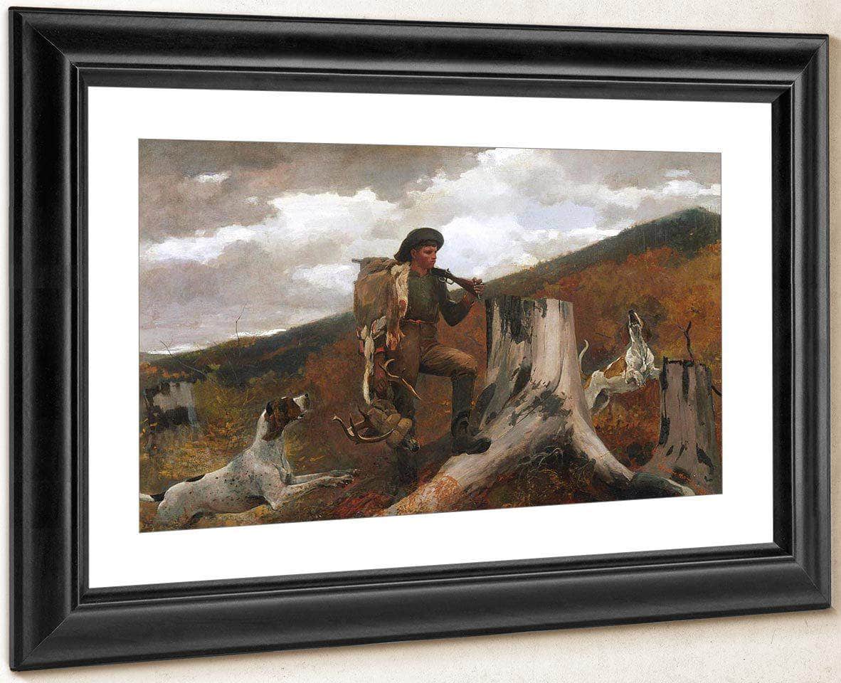 A Huntsman And Dogs By Winslow Homer Fine Art Print