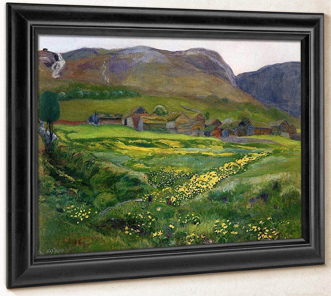 A June Night And Marsh Marigolds By Nicolai Astrup Fine Art Print