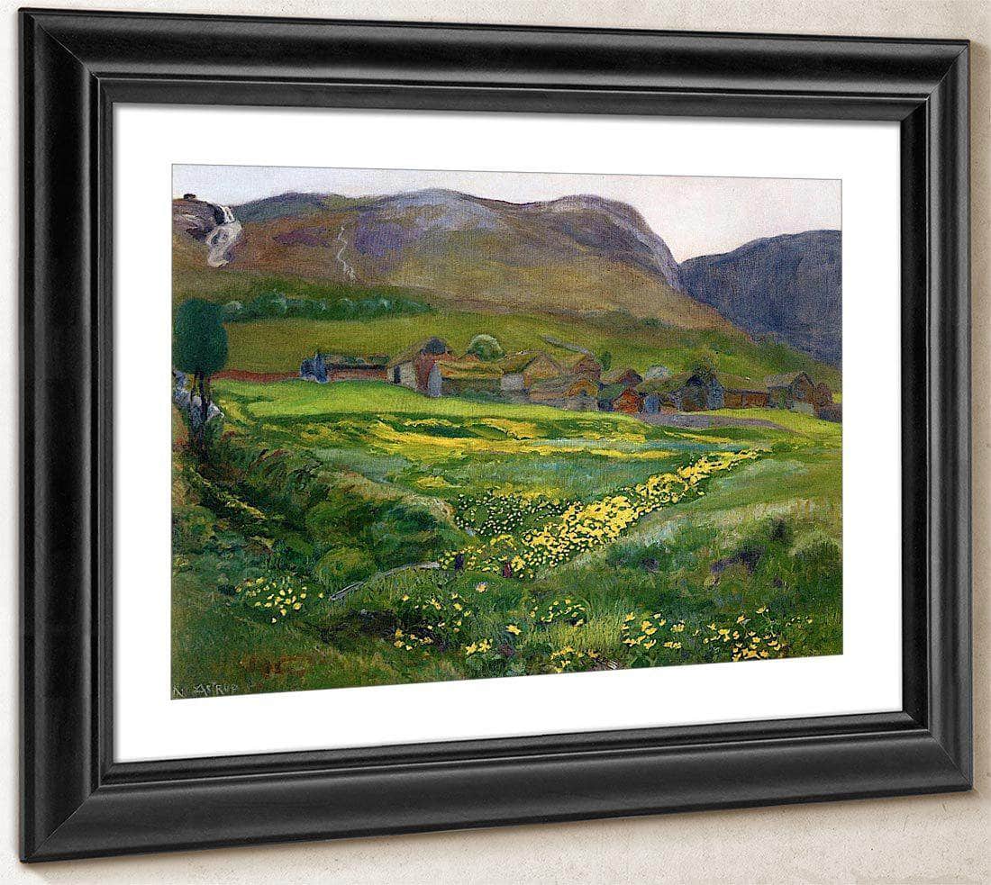 A June Night And Marsh Marigolds By Nicolai Astrup Fine Art Print