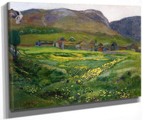 A June Night And Marsh Marigolds By Nicolai Astrup Fine Art Print