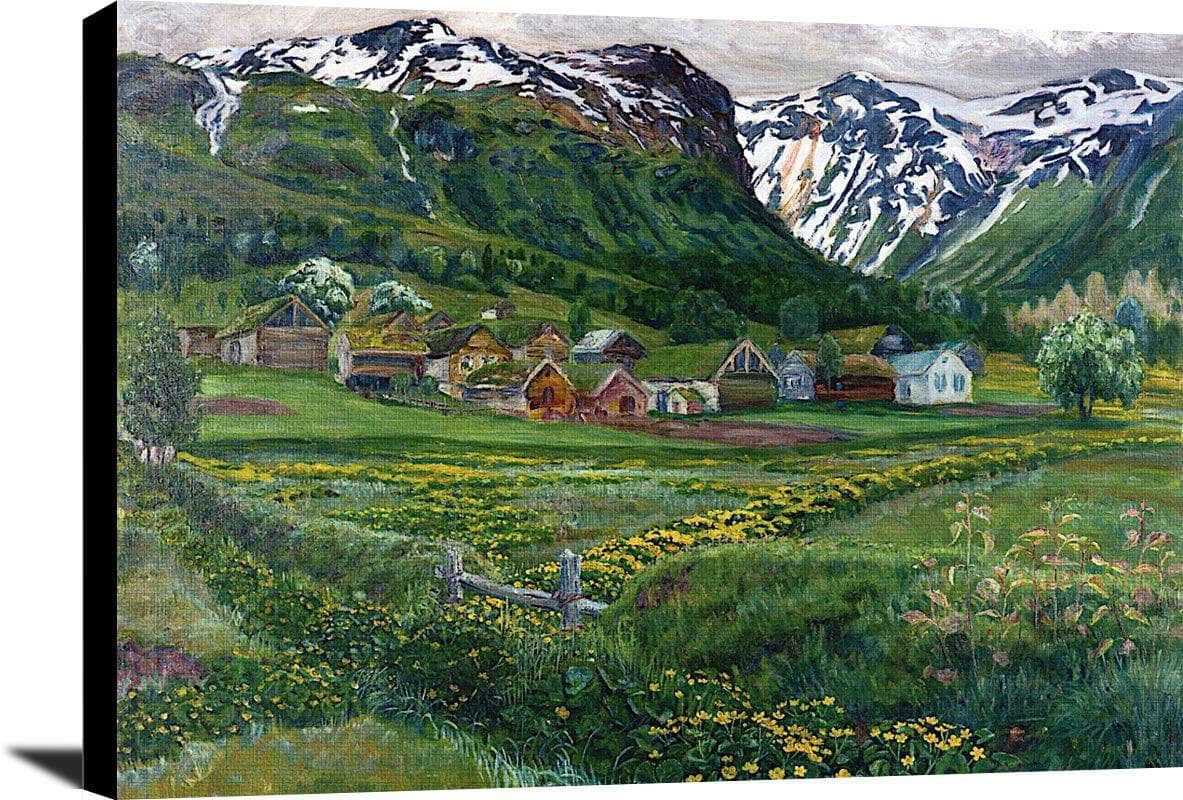 A June Night And Old Jolster Farm Nicolai Astrup Reproduction Fine Art Print