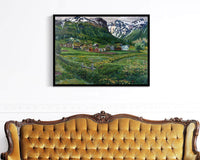 A June Night And Old Jolster Farm Nicolai Astrup Reproduction Fine Art Print
