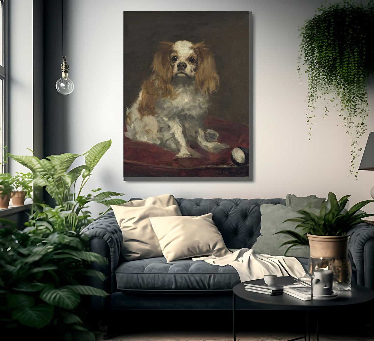 A King Charles Spaniel By Edouard Manet Fine Art Print