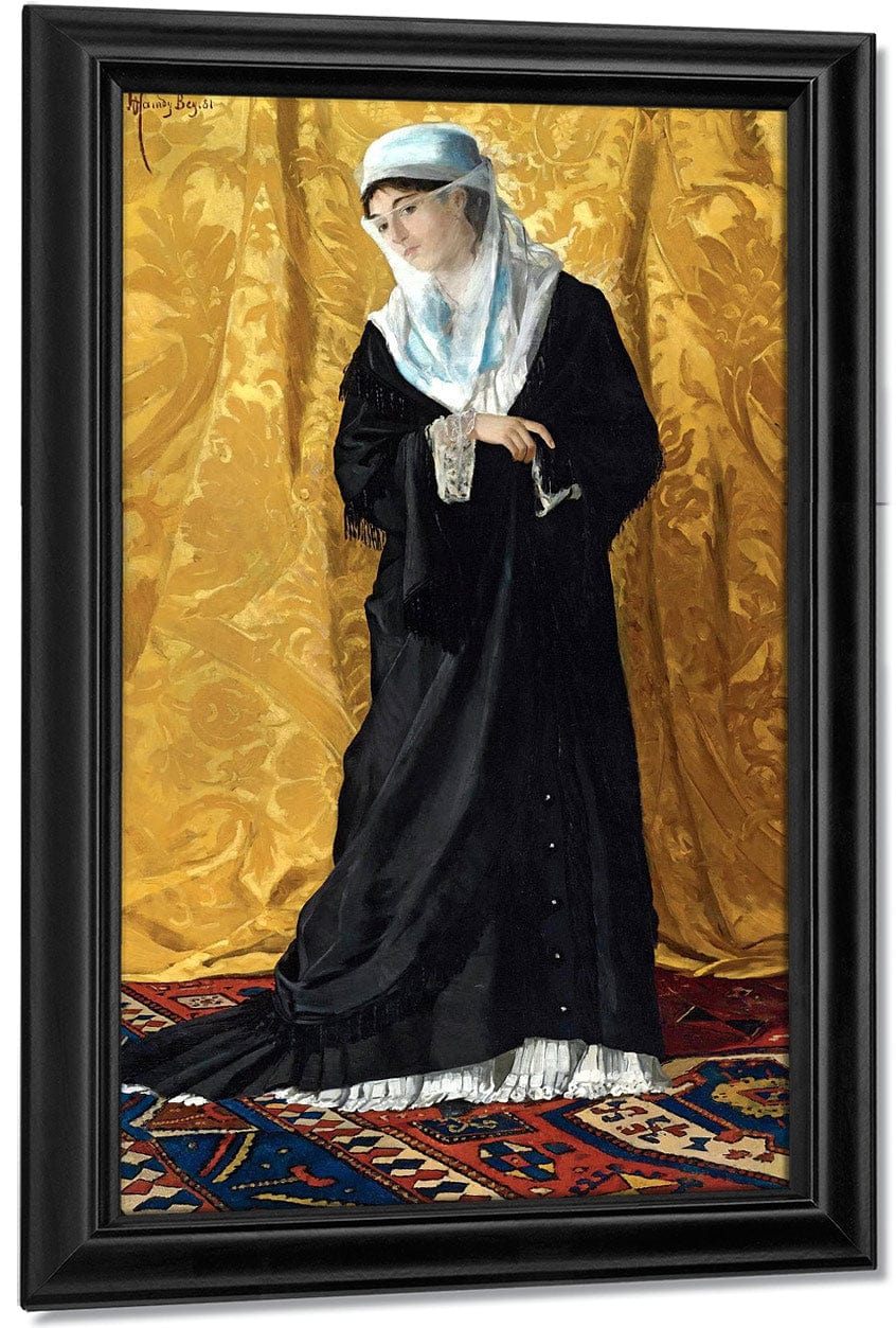 A Lady Of Constantinople 1881 By Osman Hamdi Bey Fine Art Print