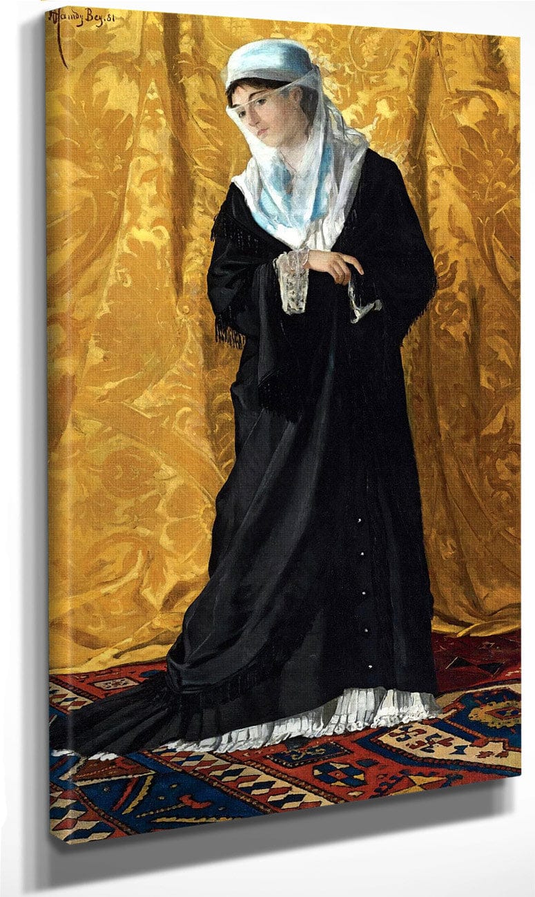 A Lady Of Constantinople 1881 By Osman Hamdi Bey Fine Art Print