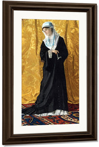 A Lady Of Constantinople 1881 By Osman Hamdi Bey Fine Art Print