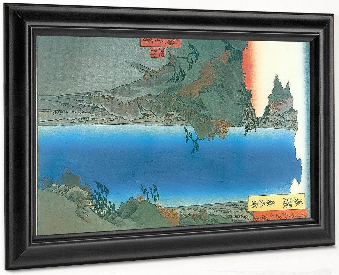 A Lage Waterfall By Hiroshige Fine Art Print