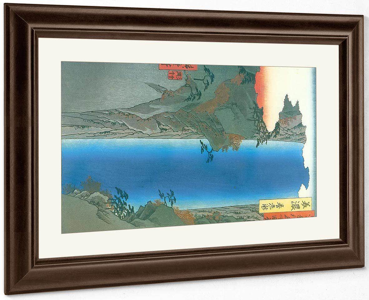 A Lage Waterfall By Hiroshige Fine Art Print