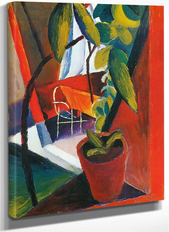 A Look Into Summer House By August Macke Fine Art Print