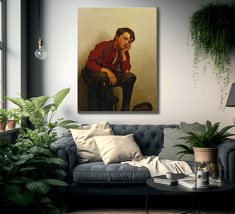 A Lull In Business By John George Brown Fine Art Print