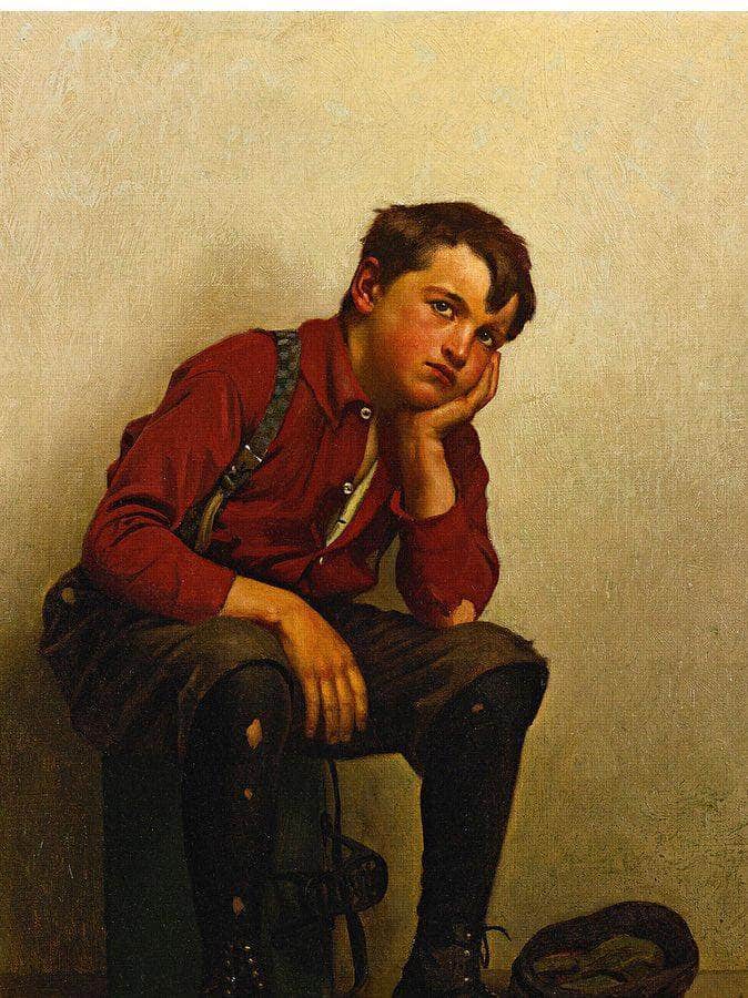 A Lull In Business By John George Brown Fine Art Print