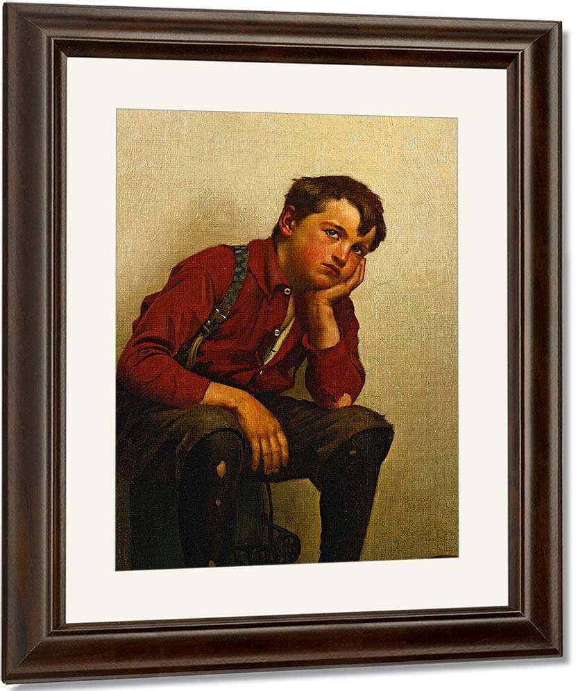 A Lull In Business By John George Brown Fine Art Print
