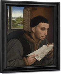 A Man Reading Saint Ivo 1450 By Rogier Van Der Weyden Fine Art Print