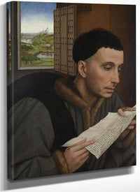 A Man Reading Saint Ivo 1450 By Rogier Van Der Weyden Fine Art Print