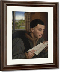 A Man Reading Saint Ivo 1450 By Rogier Van Der Weyden Fine Art Print