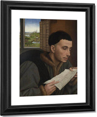 A Man Reading Saint Ivo 1450 By Rogier Van Der Weyden Fine Art Print
