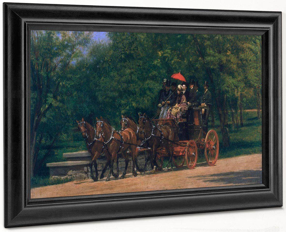 A May Morning In The Park (Fairman Rogers Four In Hand) By Thomas Eakins Fine Art Print