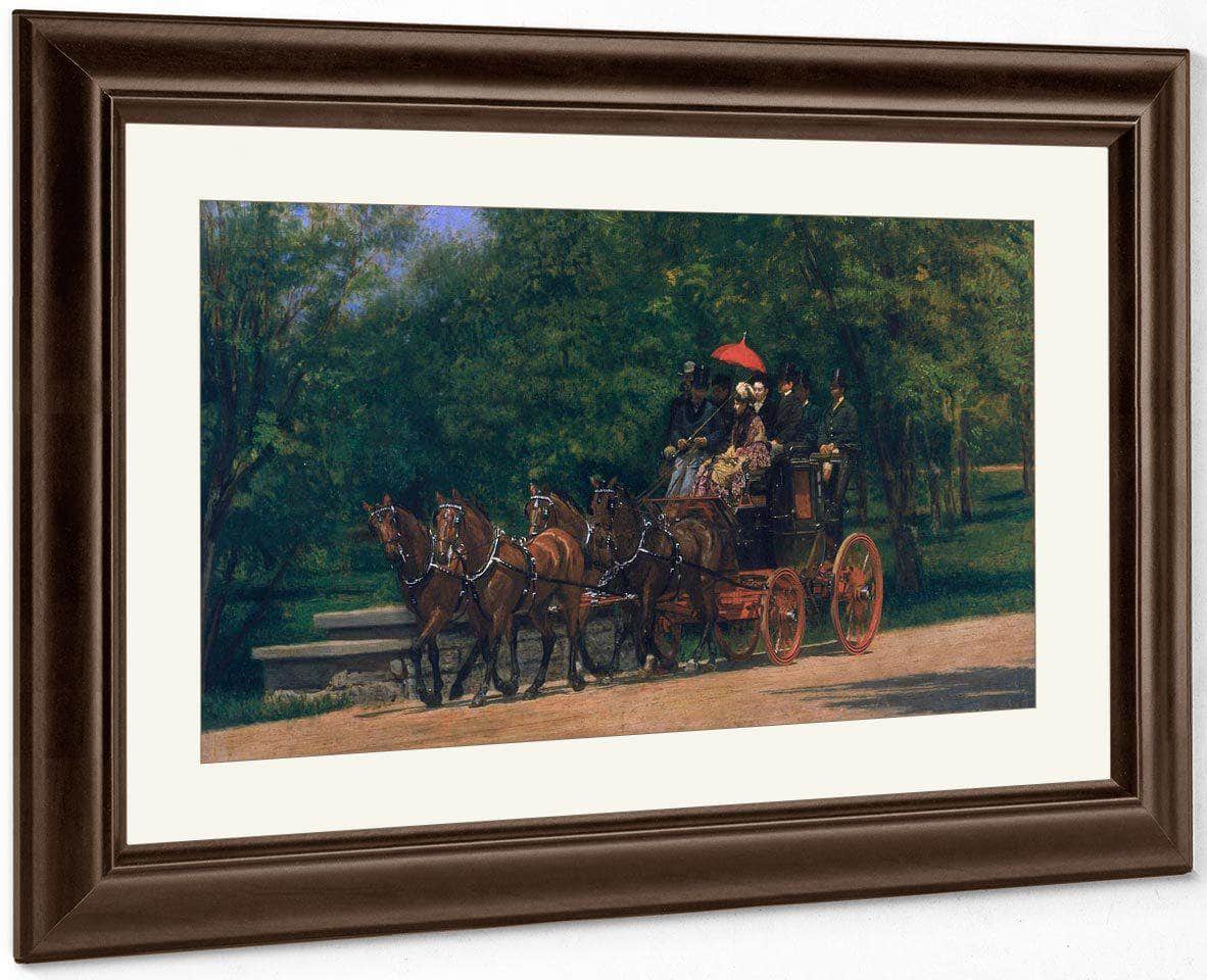 A May Morning In The Park (Fairman Rogers Four In Hand) By Thomas Eakins Fine Art Print