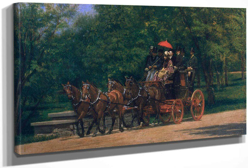 A May Morning In The Park (Fairman Rogers Four In Hand) By Thomas Eakins Fine Art Print