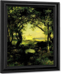 A Mexican Hacienda, Lake Cuitzeo By Thomas Moran Fine Art Print