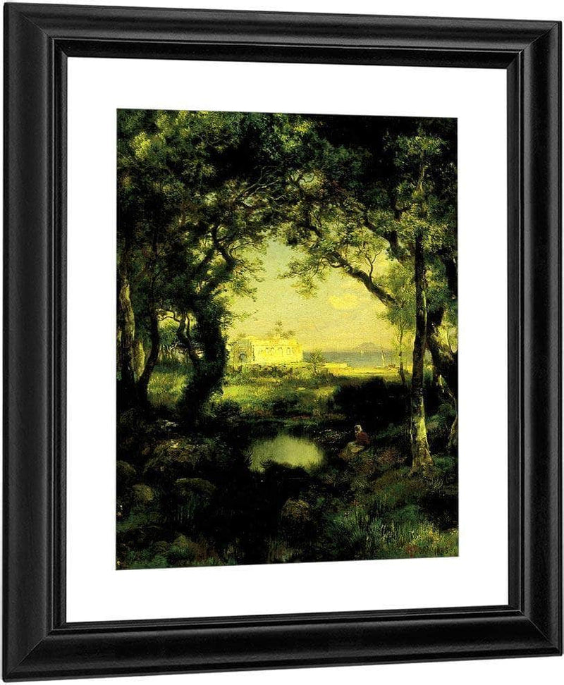 A Mexican Hacienda, Lake Cuitzeo By Thomas Moran Fine Art Print