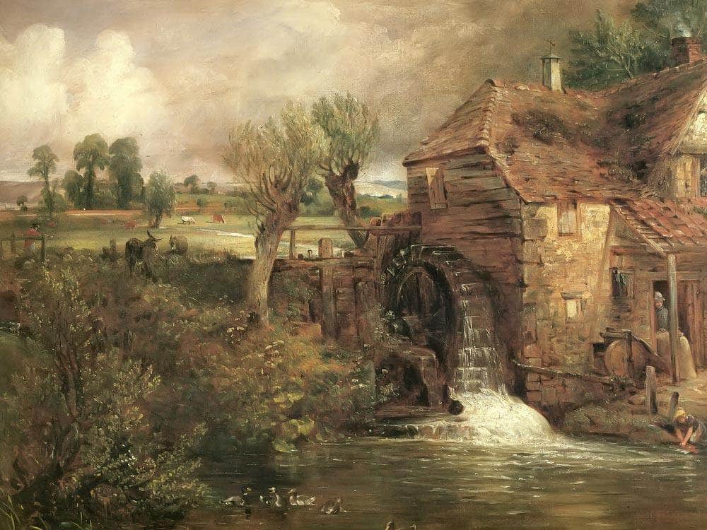 A Mill At Gillingham In Dorset By John Constable Fine Art Print